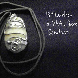 White Stone Pendant